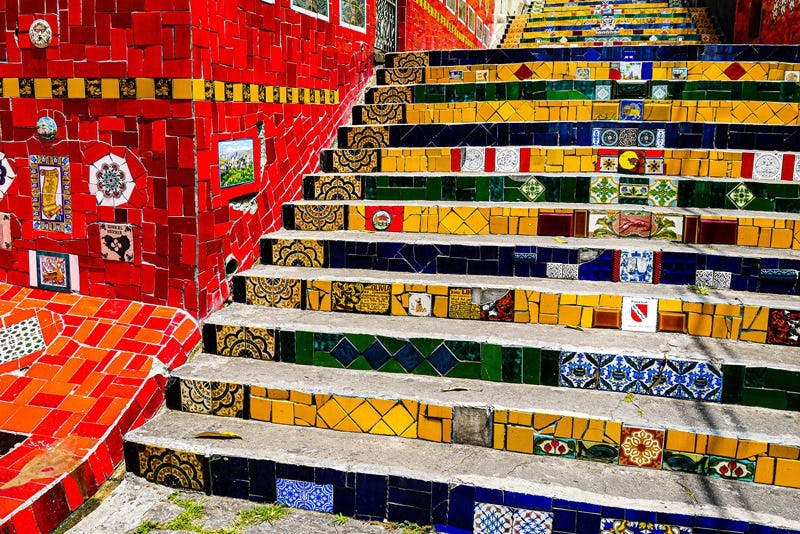 Brazil - colorful stairs