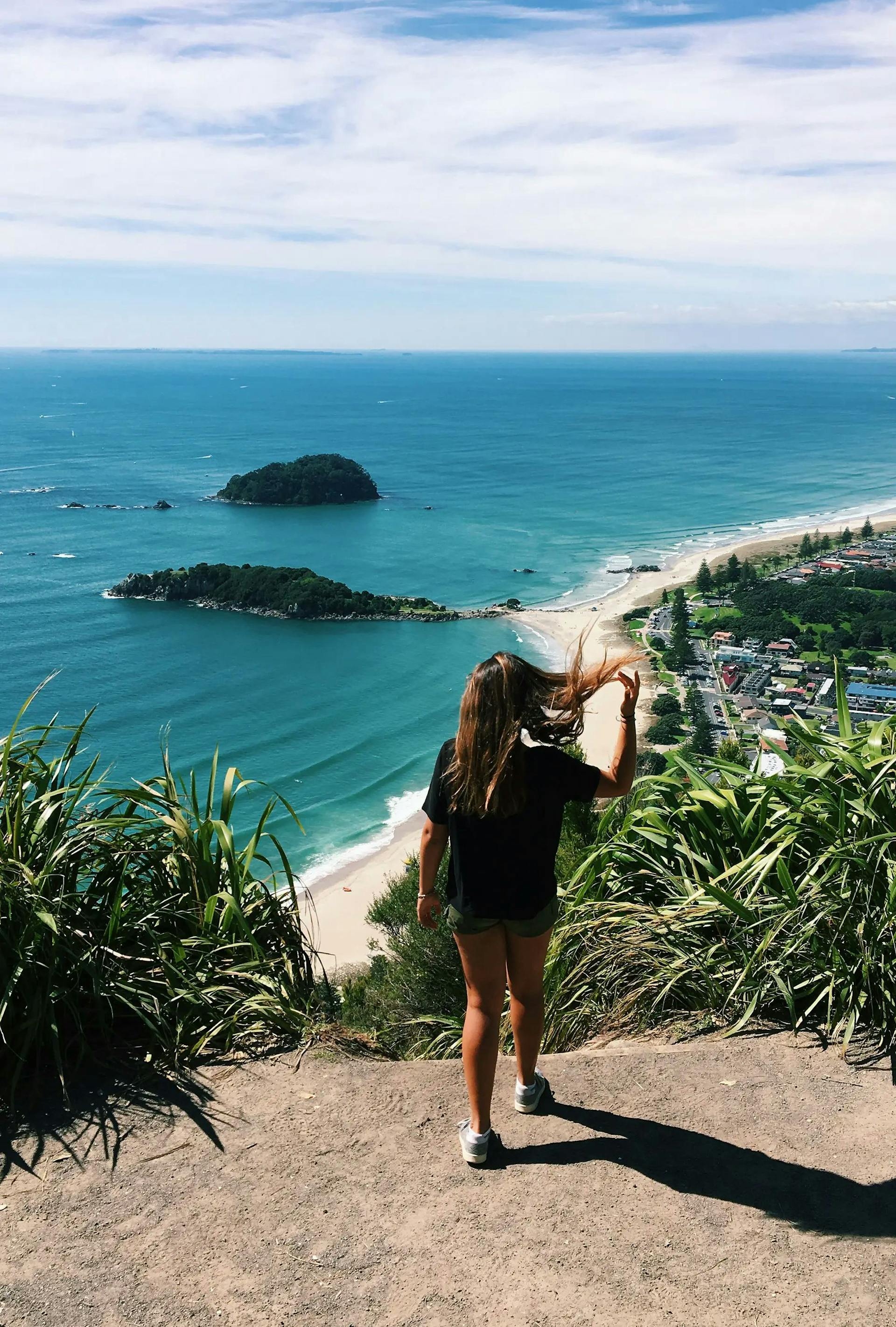 New Zealand - student on the coast