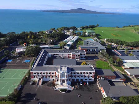 New Zealand high school - aerial view