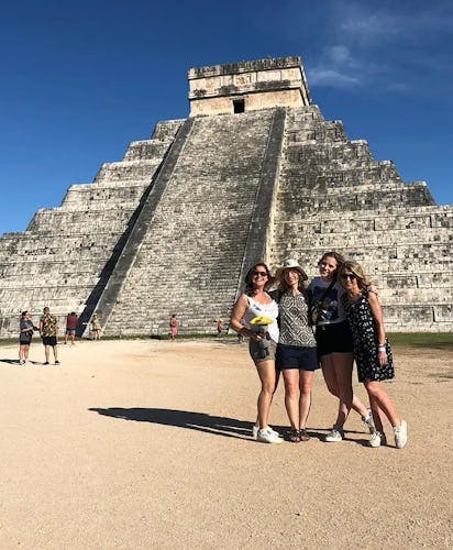 exploring pyramids in Mexico