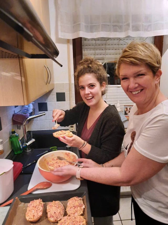 cooking with host mum in Germany