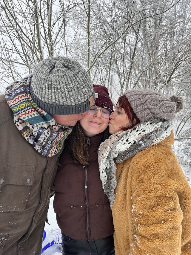 student with host family in Germany