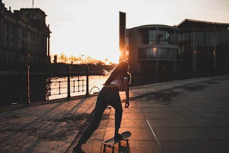 Skater girl in Berlin