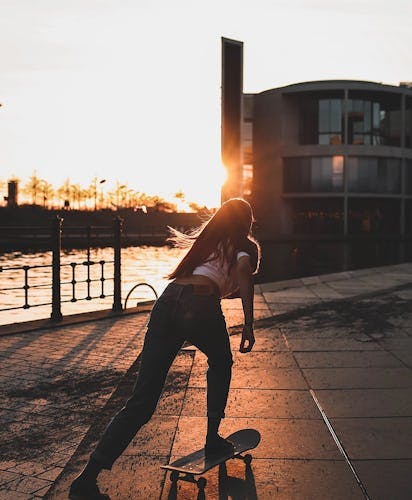 Skater girl in Berlin